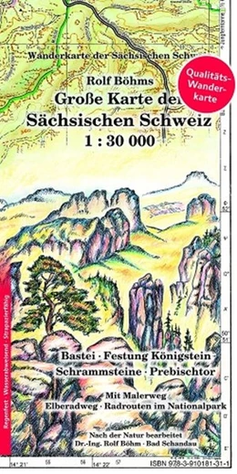 Abbildung von Böhms / Böhm | Große Karte der Sächsischen Schweiz 1 : 30 000. Regenfest | 3. Auflage | 2015 | beck-shop.de
