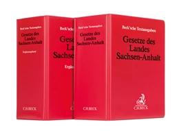 Abbildung von Gesetze des Landes Sachsen-Anhalt: Textsammlung mit Ergänzungsband • Set | 1. Auflage | | beck-shop.de