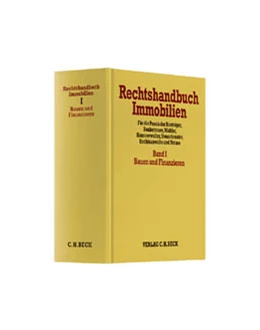 Abbildung von Rechtshandbuch Immobilien Bd. I Leinen-Ordner 65 mm • 1 Ersatzordner (leer) | 1. Auflage | | beck-shop.de