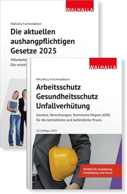 Abbildung von Walhalla Fachredaktion (Hrsg.) | Kombi-Paket Die aktuellen aushangpflichtigen Gesetze 2025 + Arbeitsschutz, Gesundheitsschutz, Unfallverhütung • Set | 1. Auflage | 2025 | beck-shop.de