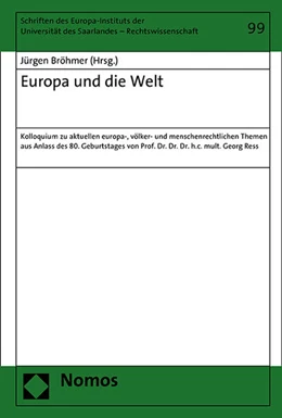 Abbildung von Bröhmer | Europa und die Welt | 1. Auflage | 2016 | 99 | beck-shop.de