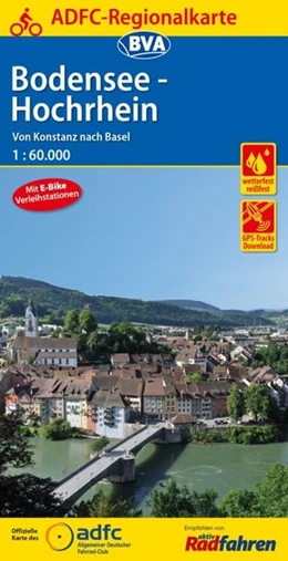 Abbildung von ADFC-Regionalkarte Bodensee-Hochrhein von Konstanz nach Basel 1:60.000 | 1. Auflage | 2016 | beck-shop.de