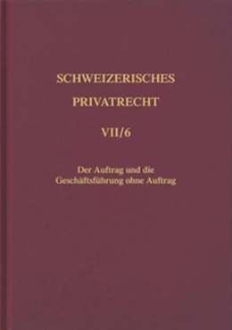 Abbildung von Schweizerisches Privatrecht, Band VII/6: Obligationenrecht - Besondere Vertragsverhältnisse. Teilbd. 6 | 1. Auflage | 2000 | beck-shop.de