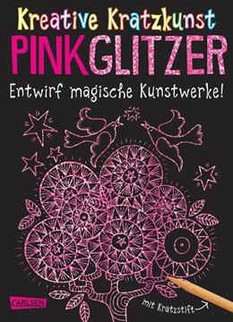 Abbildung von Poitier | Kreative Kratzkunst: Pink Glitzer: Set mit 10 Kratzbildern, Anleitungsbuch und Holzstift | 1. Auflage | 2016 | beck-shop.de