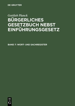 Abbildung von Jatzow | Wort- und Sachregister | 1. Auflage | 1902 | beck-shop.de