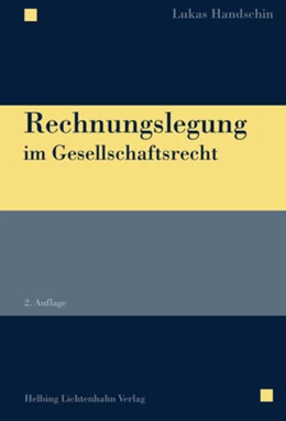 Abbildung von Handschin | Rechnungslegung im Gesellschaftsrecht | 2. Auflage | 2016 | beck-shop.de