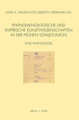 Abbildung von Hansen-Löve / Obermayr | Phänomenologische und empirische Kunstwissenschaften in der frühen Sowjetunion | 1. Auflage | 2022 | beck-shop.de