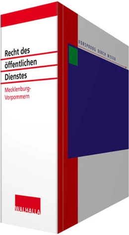 Abbildung von Walhalla Fachredaktion | Recht des öffentlichen Dienstes Mecklenburg-Vorpommern • ohne Aktualisierungsservice | 1. Auflage | 2024 | beck-shop.de