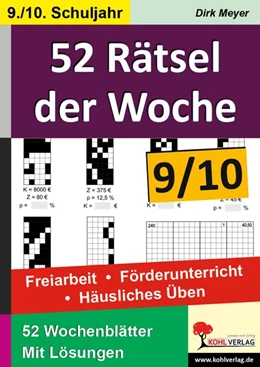 Abbildung von Meyer | 52 Rätsel der Woche / Klasse 9-10 | 1. Auflage | 2016 | beck-shop.de