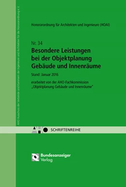Abbildung von Besondere Leistungen bei der Objektplanung Gebäude und Innenräume | 1. Auflage | 2016 | Heft 34 | beck-shop.de