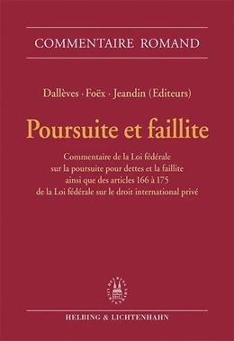 Abbildung von Dallèves / Foëx | Poursuite et faillite | 1. Auflage | 2005 | beck-shop.de