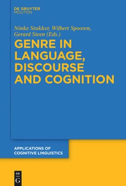 Abbildung von Stukker / Spooren | Genre in Language, Discourse and Cognition | 1. Auflage | 2016 | 33 | beck-shop.de