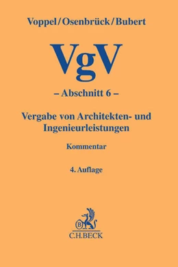 Abbildung von Voppel / Osenbrück | VgV - Abschnitt 6 | 4. Auflage | 2018 | beck-shop.de