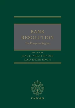 Abbildung von Binder / Singh | Bank Resolution: The European Regime | 1. Auflage | 2016 | beck-shop.de