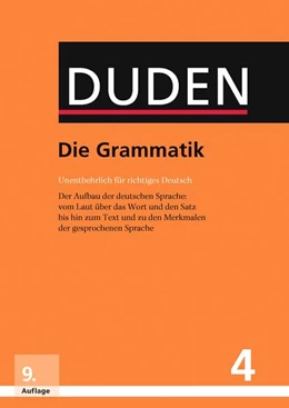 Abbildung von Dudenredaktion | Duden - Die Grammatik | 9. Auflage | 2016 | beck-shop.de