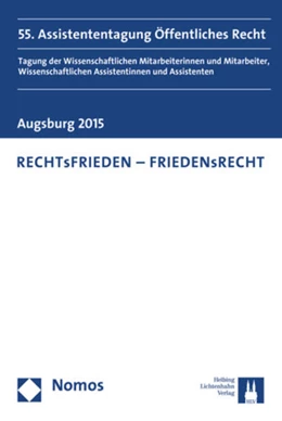 Abbildung von Junge Wissenschaft im Öffentlichen Recht | RECHTsFRIEDEN - FRIEDENsRECHT | 1. Auflage | 2016 | beck-shop.de