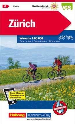 Abbildung von KuF Schweiz Radkarte 06 Zürich 1 : 60 000 | 4. Auflage | 2016 | beck-shop.de