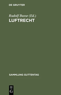 Abbildung von Busse | Luftrecht | 1. Auflage | 1928 | 170 | beck-shop.de