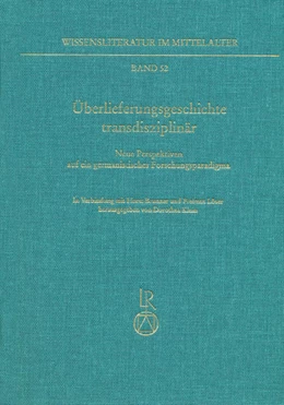 Abbildung von Klein / Brunner | Überlieferungsgeschichte transdisziplinär | 1. Auflage | 2016 | beck-shop.de