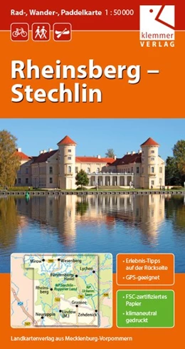 Abbildung von Klemmer | Rad-, Wander und Paddelkarte Rheinsberg - Stechlin 1 : 50 000 | 3. Auflage | 2015 | beck-shop.de
