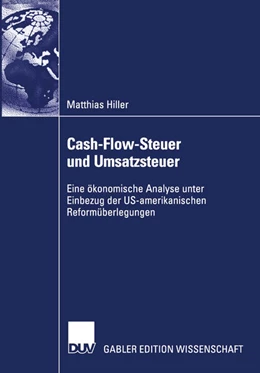 Abbildung von Hiller | Cash-Flow-Steuer und Umsatzsteuer | 1. Auflage | 2003 | beck-shop.de