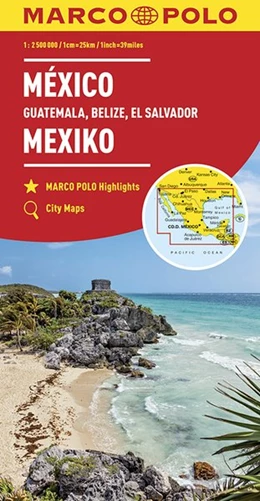 Abbildung von MARCO POLO Kontinentalkarte Mexiko, Guatemala, Belize, El Salvador 1: 2 500 000 | 4. Auflage | 2016 | beck-shop.de