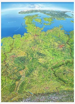 Abbildung von Panoramakarte Deutschland Poster einseitig laminiert | 1. Auflage | 2014 | beck-shop.de