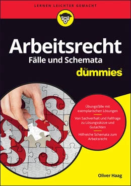 Abbildung von Haag | Arbeitsrecht Fälle und Schemata für Dummies | 1. Auflage | 2016 | beck-shop.de