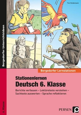 Abbildung von Heidemann | Stationenlernen Deutsch 6. Klasse | 1. Auflage | 2016 | beck-shop.de