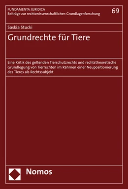 Abbildung von Stucki | Grundrechte für Tiere | 1. Auflage | 2016 | 69 | beck-shop.de