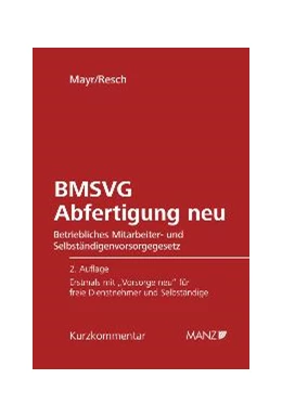 Abbildung von Mayr / Resch | Abfertigung neu BMSVG | 2. Auflage | 2009 | 16 | beck-shop.de