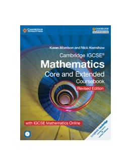 Abbildung von Morrison / Hamshaw | Cambridge IGCSE® Mathematics Core and Extended Coursebook with CD-ROM and IGCSE Mathematics Online Revised Edition | 1. Auflage | 2016 | beck-shop.de