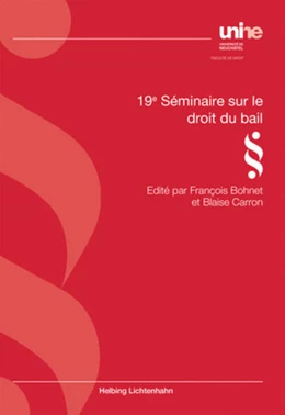 Abbildung von 19e séminaire sur le droit du bail | 1. Auflage | 2016 | beck-shop.de