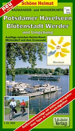 Abbildung von Radwander- und Wanderkarte Potsdamer Havelseen, Blütenstadt Werder und Umgebung 1 : 35 000 | 5. Auflage | 2016 | beck-shop.de
