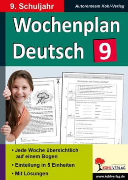 Abbildung von Wochenplan Deutsch / Klasse 9 | 1. Auflage | 2016 | beck-shop.de