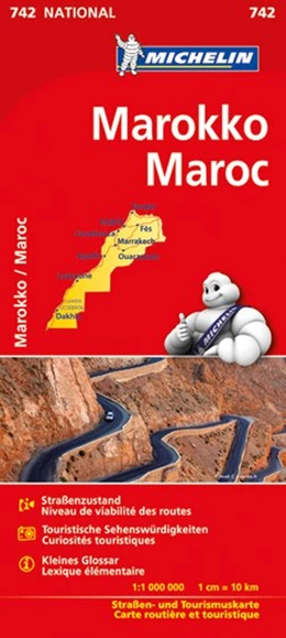 Abbildung von Michelin | Michelin Nationalkarte Marokko 1 : 1.000 000 | 1. Auflage | 2017 | beck-shop.de