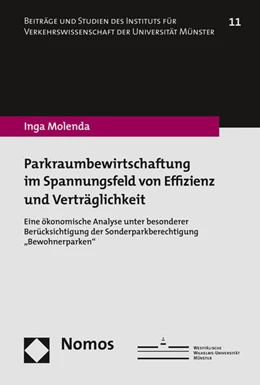 Abbildung von Molenda | Parkraumbewirtschaftung im Spannungsfeld von Effizienz und Verträglichkeit | 1. Auflage | 2016 | beck-shop.de