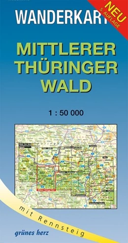 Abbildung von Gebhardt | Mittlerer Thüringer Wald 1 : 50 000 Wanderkarte | 5. Auflage | 2016 | beck-shop.de