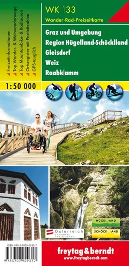 Abbildung von Graz und Umgebung - Region Hügelland-Schöcklland - Gleisdorf - Weiz - Raabklamm 1 : 50 000. WK 133 | 1. Auflage | 2016 | beck-shop.de