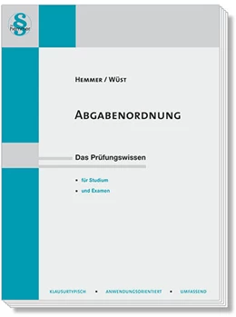 Abbildung von Hemmer / Wüst | Abgabenordnung | 9. Auflage | 2016 | beck-shop.de