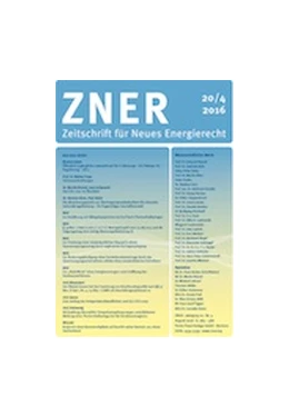 Abbildung von ZNER - Zeitschrift für Neues Energierecht | 22. Auflage | 2025 | beck-shop.de