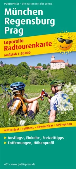 Abbildung von München - Regensburg - Prag 1 : 50 000. Radwanderkarte | 2. Auflage | 2016 | beck-shop.de