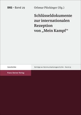 Abbildung von Plöckinger | Schlüsseldokumente zur internationalen Rezeption von 