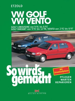 Abbildung von Etzold | VW Golf III Limousine 9/91-8/97, Golf Variant 9/93-12/98, Vento 2/92-8/97 | 15. Auflage | 2016 | beck-shop.de