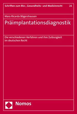 Abbildung von Bögershausen | Präimplantationsdiagnostik | 1. Auflage | 2017 | beck-shop.de