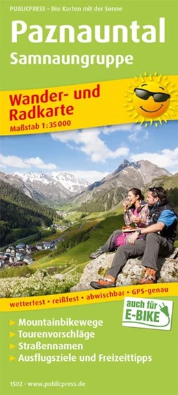 Abbildung von Wander- und Radkarte Paznauntal - Samnaungruppe 1 : 35.000 | 1. Auflage | 2017 | beck-shop.de
