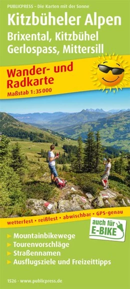 Abbildung von Kitzbüheler Alpen, Brixental - Kitzbühel, Gerlospass - Mittersill 1 : 35 000 Wander- und Radkarte | 1. Auflage | 2017 | beck-shop.de