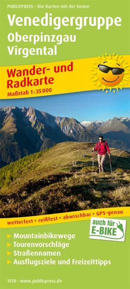 Abbildung von Venedigergruppe, Oberpinzgau, Virgental Wander- und Radkarte 1 : 35 000 | 1. Auflage | 2017 | beck-shop.de