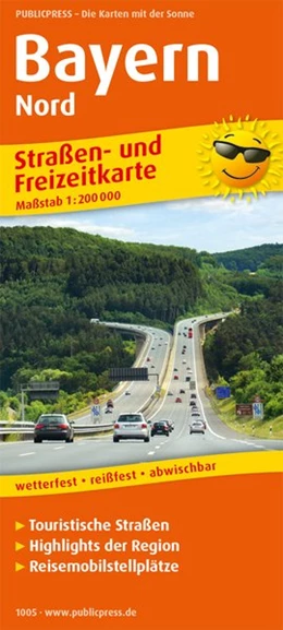 Abbildung von Bayern-Nord. Straßen- und Freizeitkarte 1 : 200 000 | 1. Auflage | 2017 | beck-shop.de