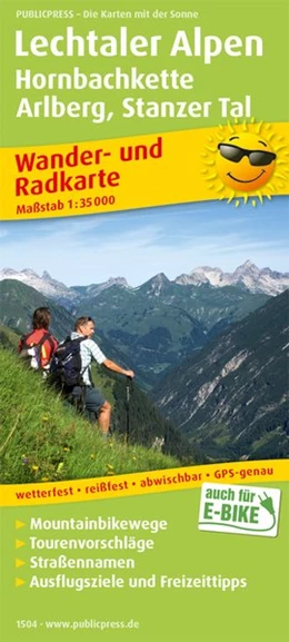 Abbildung von Lechtaler Alpen, Hornbachkette, Arlberg, Stanzer Tal Wander- und Radkarte 1 : 35 000 | 1. Auflage | 2017 | beck-shop.de